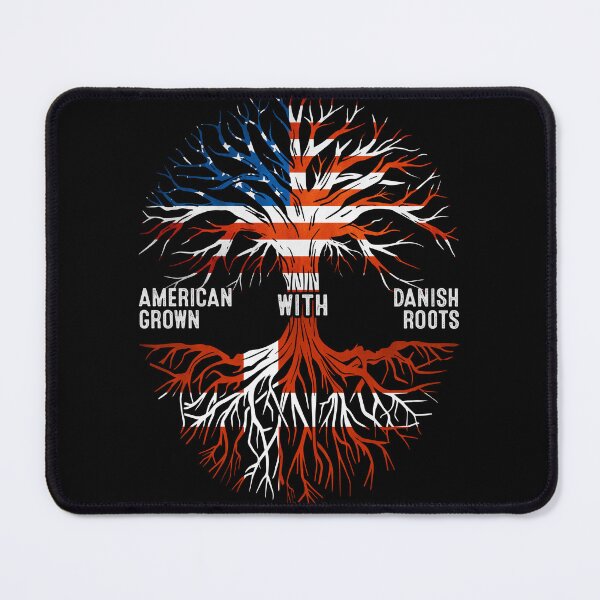 Item preview, American Grown With Danish Roots Tree Denmark Flag designed and sold by MoHaCo.