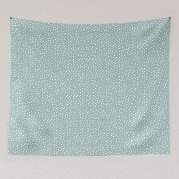 Item preview, Extra Small White On Blue Polka Dots Pattern designed and sold by Terisdesign.
