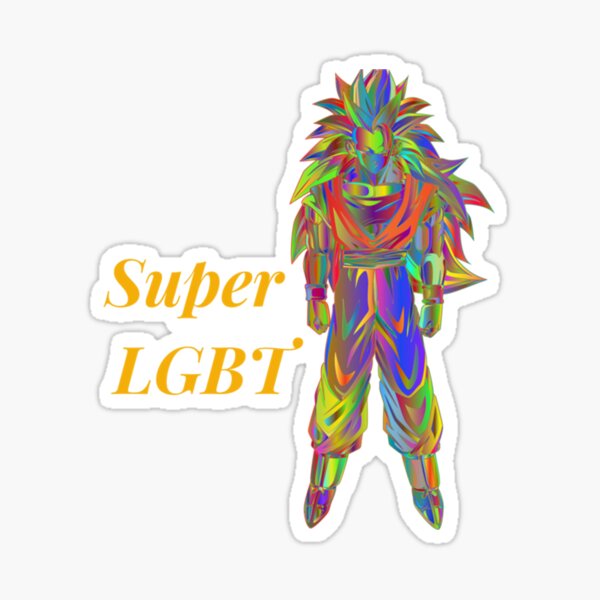 Lgbt Son Goku Sticker For Sale By Genesisvolkman Redbubble