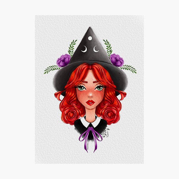 The red Witch Photographic Print