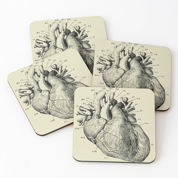 Item preview, Vintage anatomy of the heart  designed and sold by Preslava Genova.