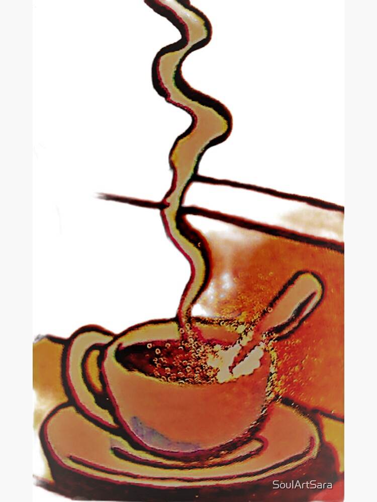 Thumbnail 3 of 3, Sticker, Breakfast Coffee designed and sold by SoulArtSara.
