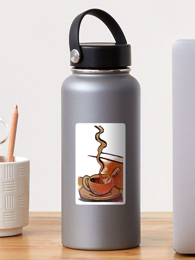 Thumbnail 1 of 3, Sticker, Breakfast Coffee designed and sold by SoulArtSara.