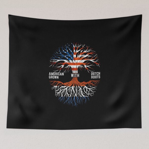 Item preview, American Grown With Dutch Roots Tree Netherlands Flag designed and sold by MoHaCo.