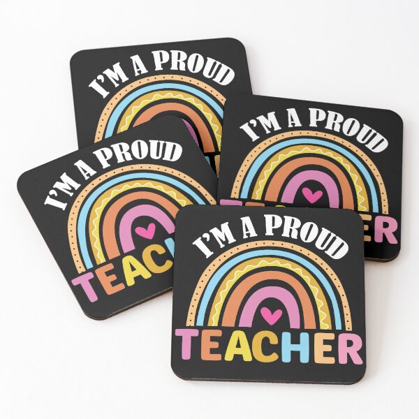 Item preview, I'm a proud teacher rainbow teacher designed and sold by JABASMED.