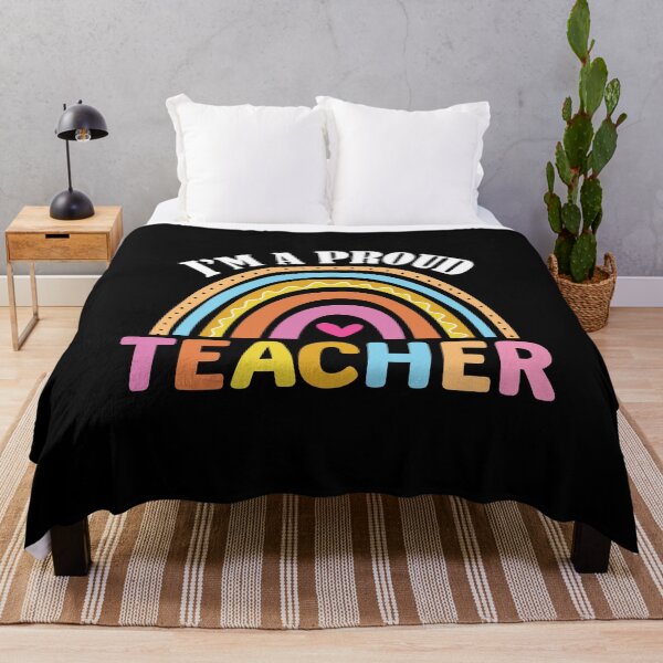 Item preview, I'm a proud teacher rainbow teacher designed and sold by JABASMED.