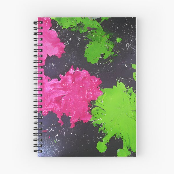 Item preview, Neon pink and green paint splatter designed and sold by fizzribbit.