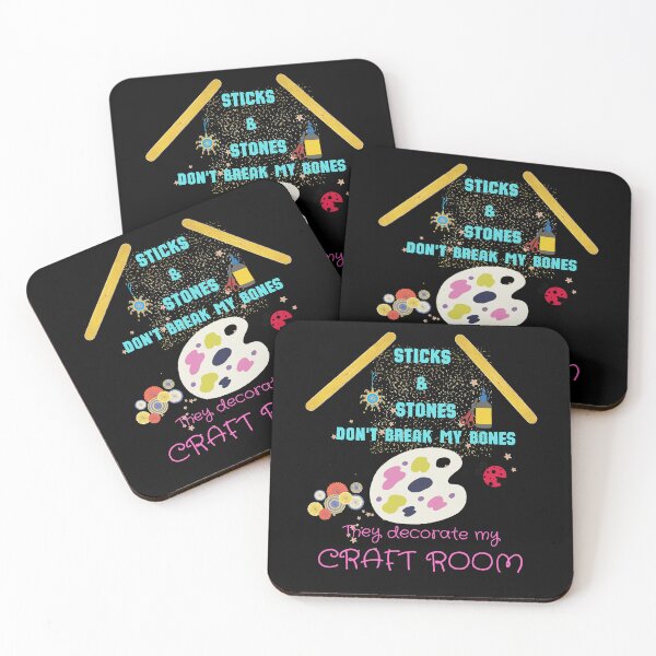 Item preview, Sticks and stones humorous crafters design designed and sold by Kashear.