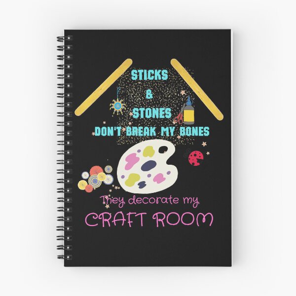 Item preview, Sticks and stones humorous crafters design designed and sold by Kashear.