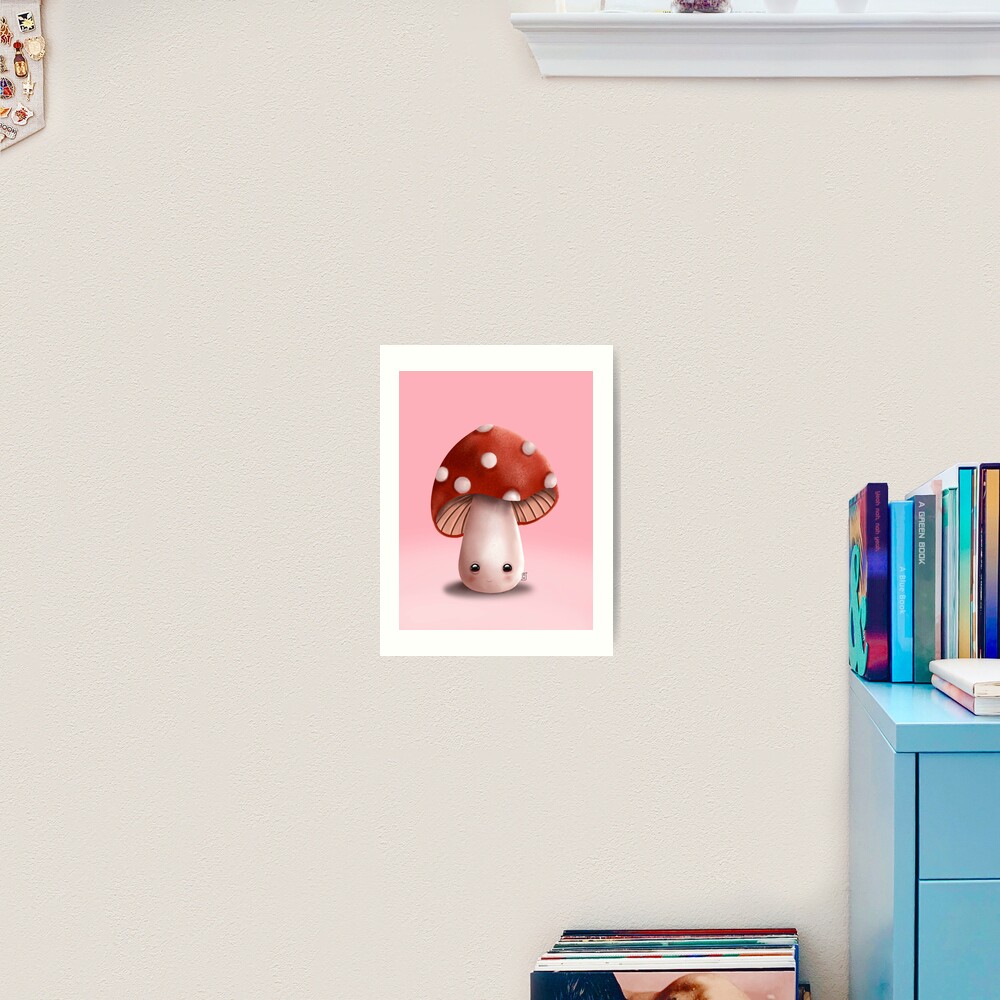The Cutest Mushroom Art Print