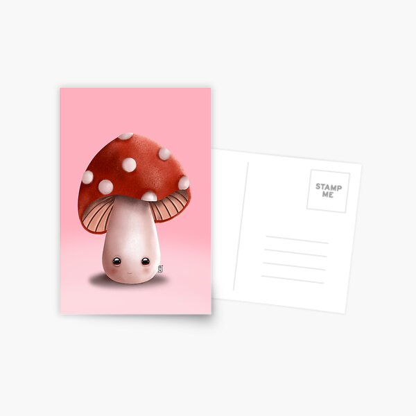 The Cutest Mushroom Postcard