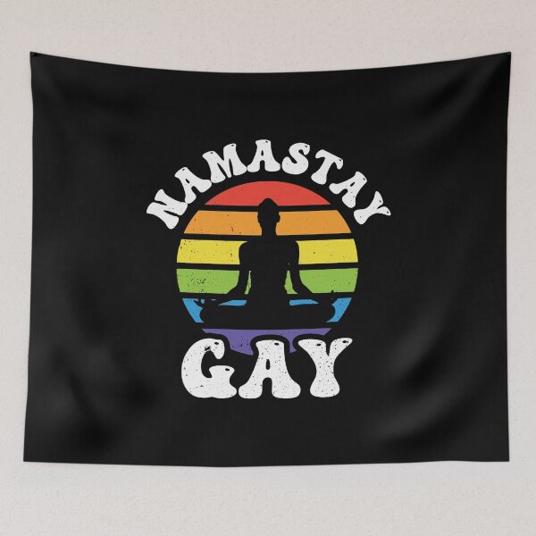 Item preview, Mamastay Gay Funny Yoga Lgbt Pride Namaste Pride Parades designed and sold by haselshirt.