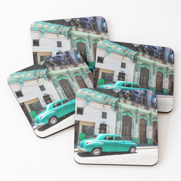 Item preview, Green Cuban Car In Havana, Cuba designed and sold by Paul Thompson Photography.