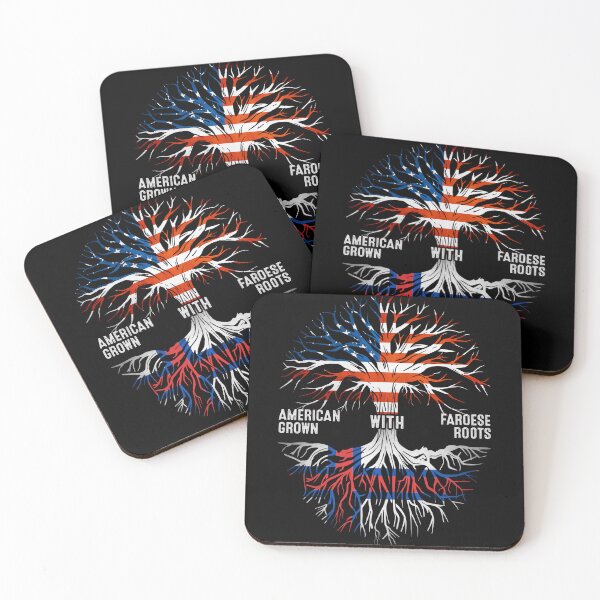 Item preview, American Grown With Faroese Roots Faroe Flag designed and sold by MoHaCo.