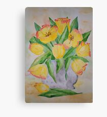 Yellow Spring Tulips Canvas Print