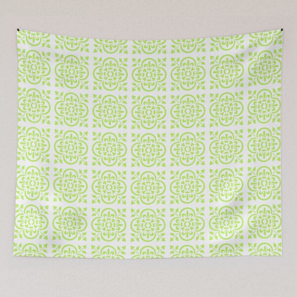 Item preview, Art Deco Style Repeat Pattern Lime Green designed and sold by taiche.