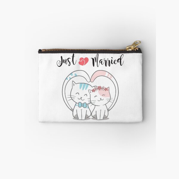 Item preview, Just Married Cat Wedding Couple designed and sold by BuxomBabe21.
