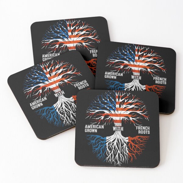 Item preview, American Grown With French Roots Tree France Flag designed and sold by MoHaCo.