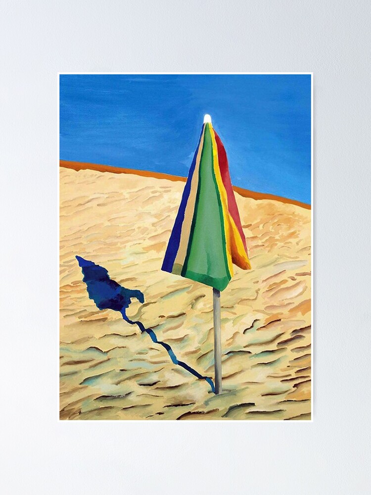 "David Hockney Beach Umbrella" Poster for Sale by tammyaponte Redbubble