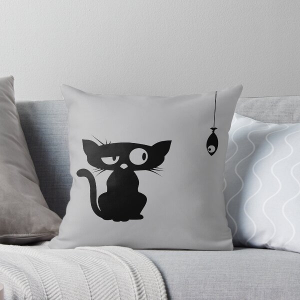 Item preview, Funny Cat and Fish designed and sold by elizaldesigns.