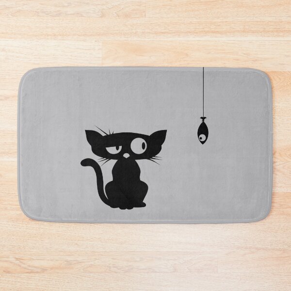 Item preview, Funny Cat and Fish designed and sold by elizaldesigns.