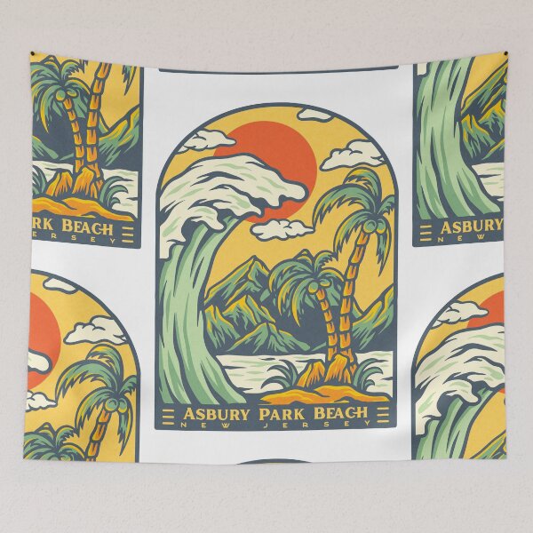 Item preview, Asbury Park Beach New Jersey designed and sold by LanikaiBeach.