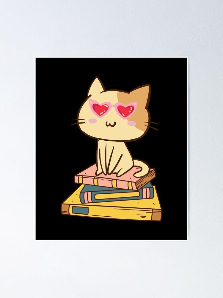 Poster for Sale avec l'œuvre « Les chats adorent lire 2024 » de l'artiste  happymeldcovers