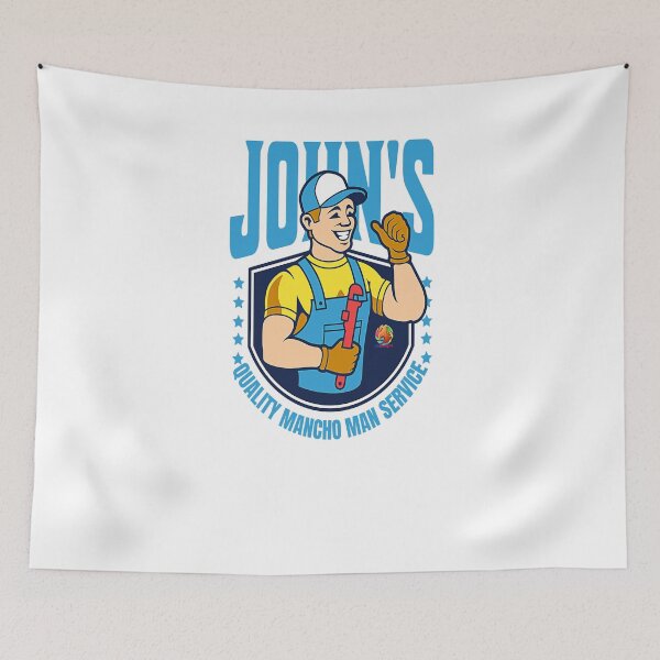 Item preview, John's Quality Mancho Man Service designed and sold by OliDesigns.