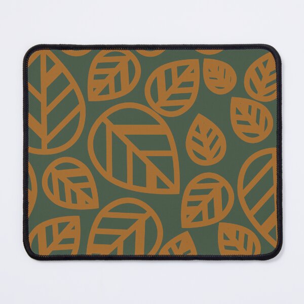 Item preview, Dark Yellow Leaves on Dark Green Background designed and sold by CRYSTAL WOMACK.