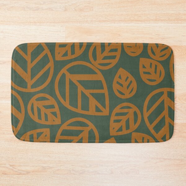Item preview, Dark Yellow Leaves on Dark Green Background designed and sold by CRYSTAL WOMACK.