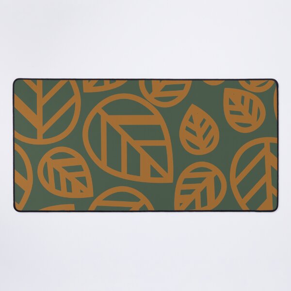 Item preview, Dark Yellow Leaves on Dark Green Background designed and sold by CRYSTAL WOMACK.