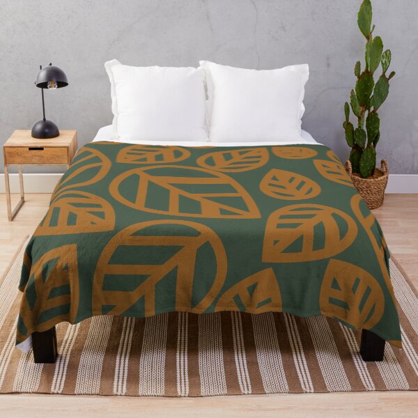 Item preview, Dark Yellow Leaves on Dark Green Background designed and sold by CRYSTAL WOMACK.