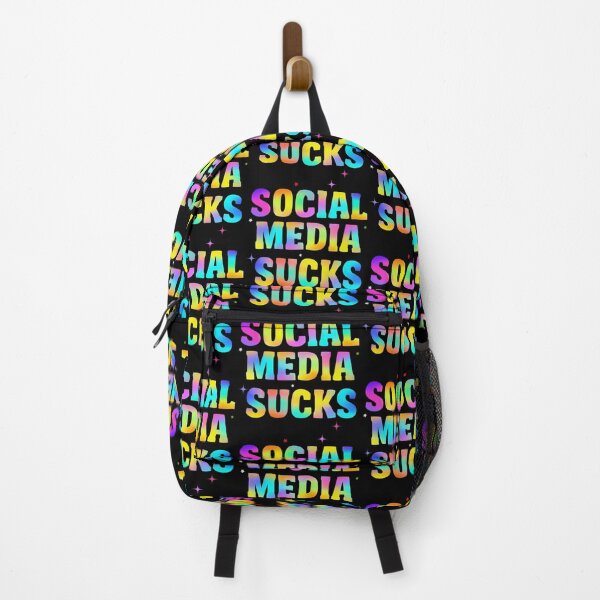 Item preview, Social media sucks typography designed and sold by Meakm-art.