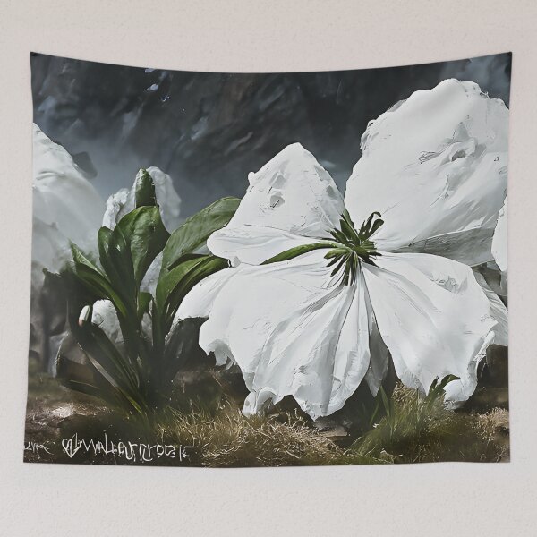 Item preview, White petunia flowers designed and sold by fizzribbit.