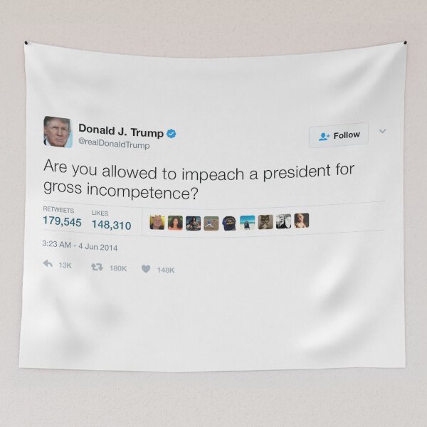 Item preview, Donald Trump - Are You Allowed to Impeach a President For Gross Incompetence? designed and sold by Tee Tweets.