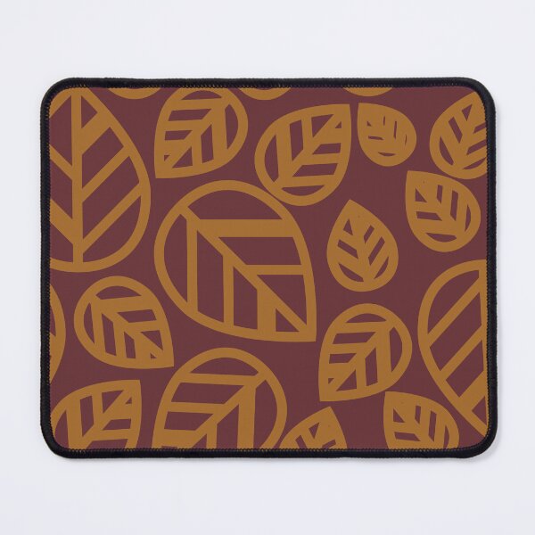Item preview, Dark Yellow Leaves on Dark Red Background  designed and sold by CRYSTAL WOMACK.