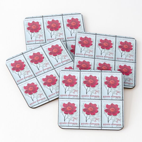 Item preview, Red Flower Vintage Postage Stamp designed and sold by Factory57.