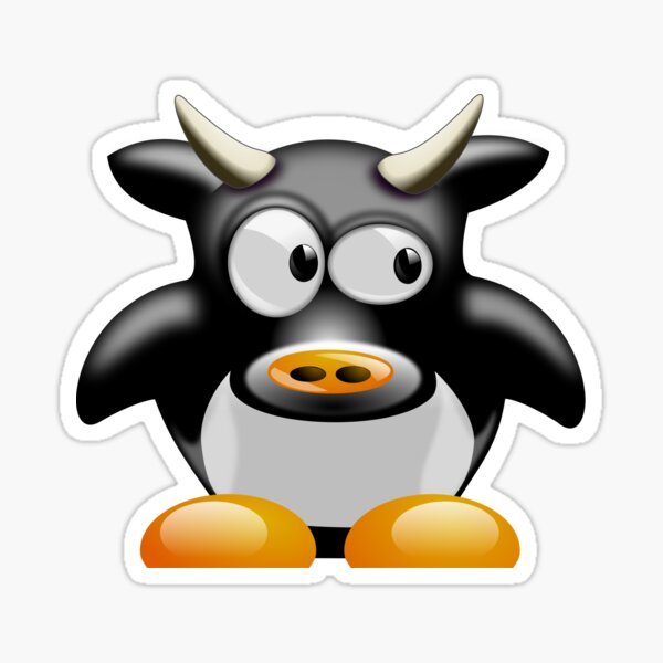 Item preview, Bull Tux Linux designed and sold by FranticTees.