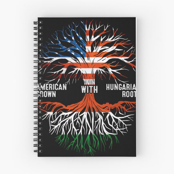 Item preview, American Grown With Hungarian Roots Tree Hungary Flag designed and sold by MoHaCo.