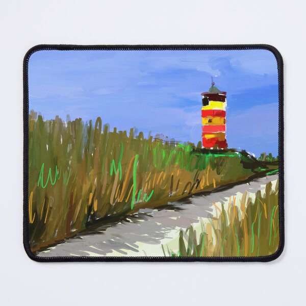 Item preview, lighthouse landscape painting designed and sold by KARTICK DUTTA.