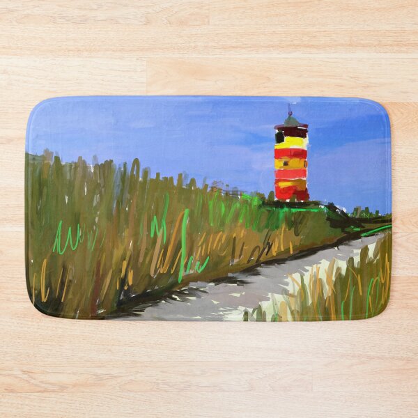 Item preview, lighthouse landscape painting designed and sold by KARTICK DUTTA.