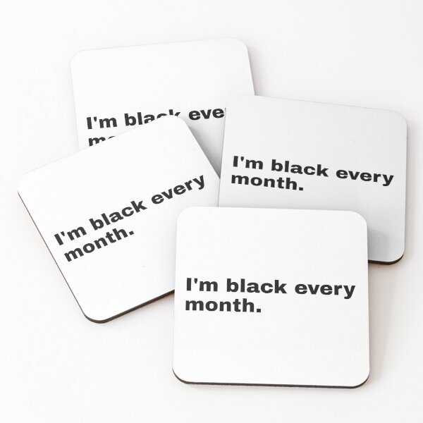Item preview, I'm black every month | Black history month designed and sold by SAMURAEYE STUDIOS.