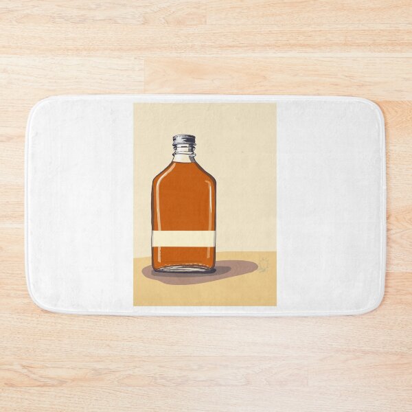 Item preview, Minimalism Whiskey Bottle with Tan Background designed and sold by marleywrightart.