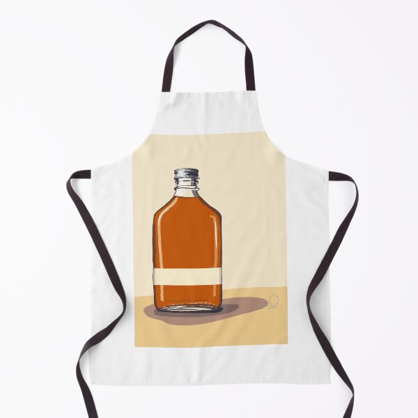 Item preview, Minimalism Whiskey Bottle with Tan Background designed and sold by marleywrightart.