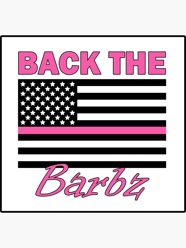 "back The Barbz" Sticker For Sale By Purelineart | Redbubble