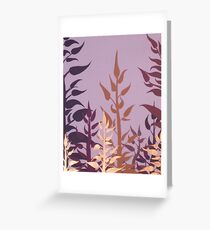 PURPLE VINE ~ SILHOUETTE COLLECTION ~ OIL AND ENAMEL Greeting Card