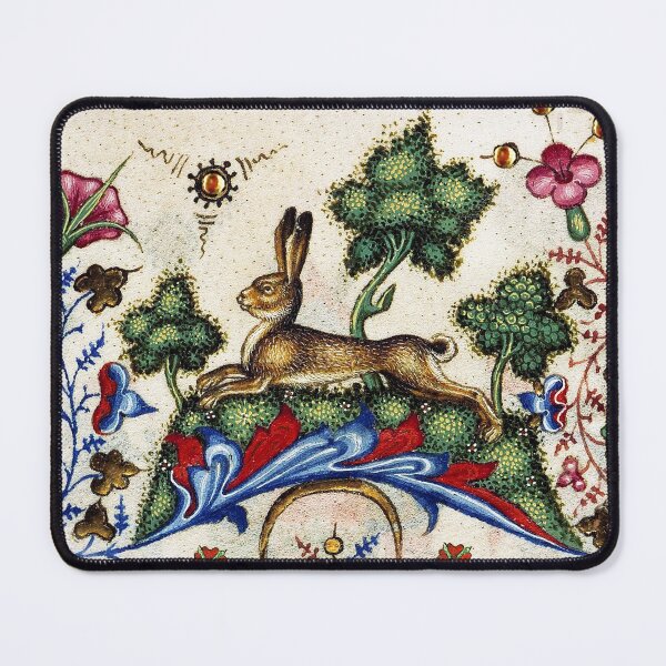 Item preview, MEDIEVAL BESTIARY, HARE AMONG FLOWERS AND TREES designed and sold by BulganLumini.