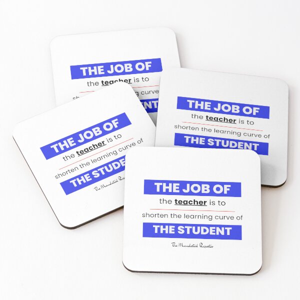 Item preview, The Job of the Teacher - White and Blue designed and sold by TheReporter1.