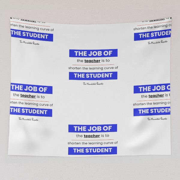 Item preview, The Job of the Teacher - White and Blue designed and sold by TheReporter1.