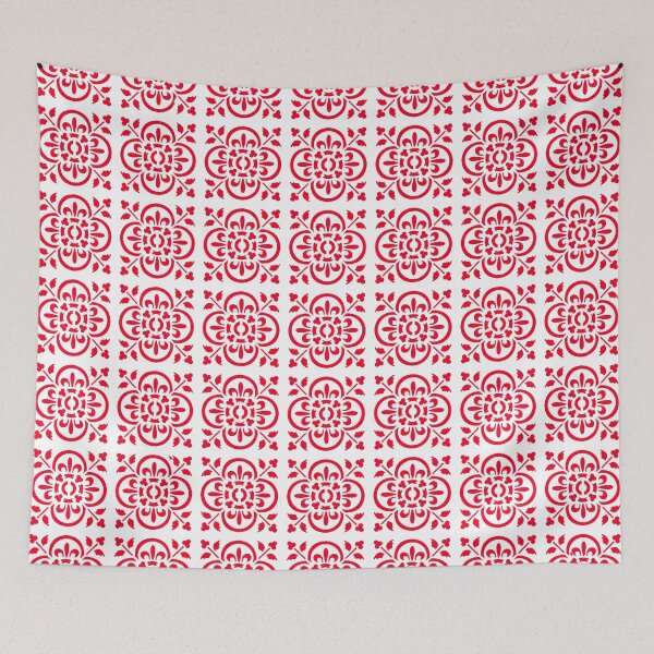Item preview, Art Deco Style Repeat Pattern Red designed and sold by taiche.
